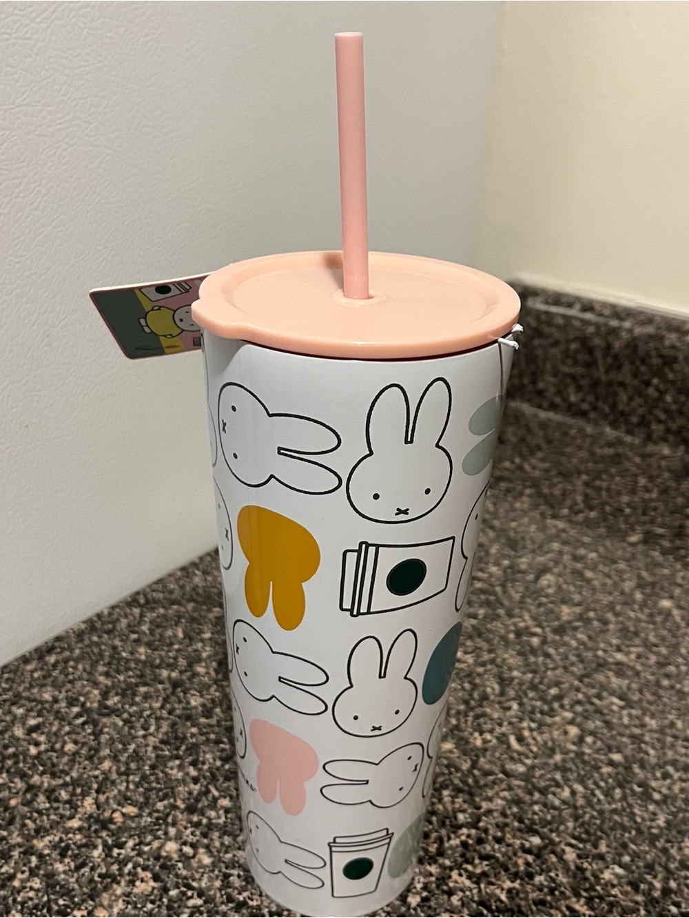 Starbucks x Miffy Pastel Pink Lid and Bunny Print Tumbler - Picture 6 of 10